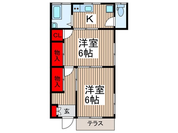 フジハイツの物件間取画像